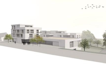 Neubau zweier Mehrfamilienhäuser mit Gewerbe in Küttigen